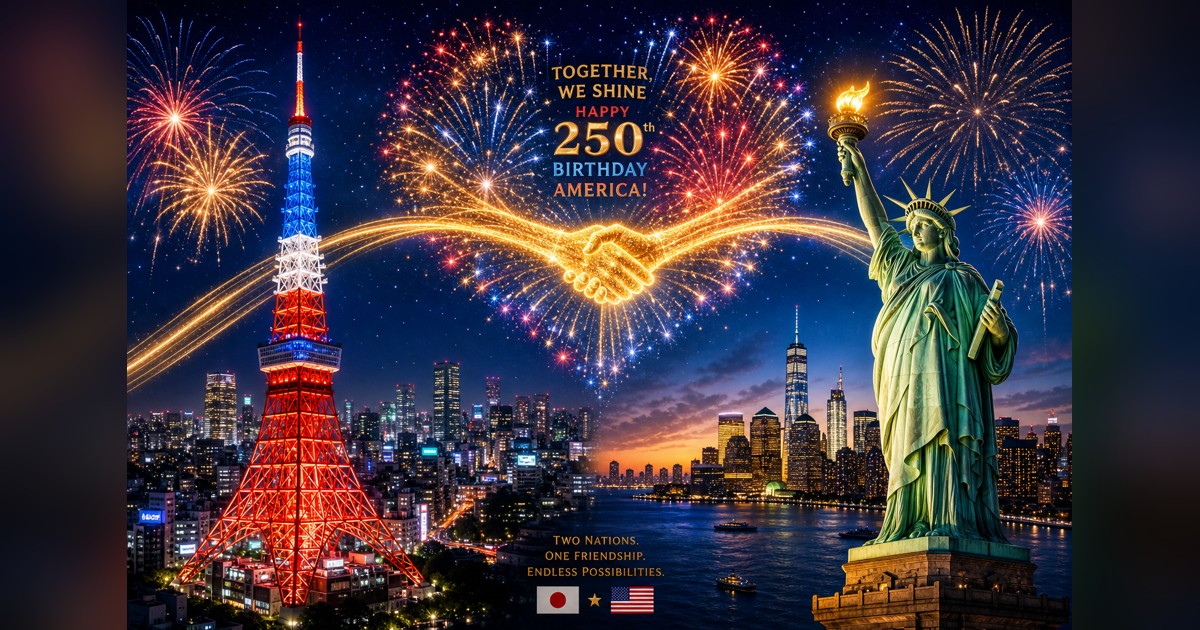 Together we shine: Happy 250th Birthday America